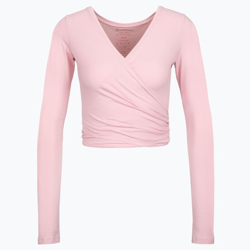 Moonholi Total Eclipse Yoga Wrap Top Nude roz SKU-205-xss