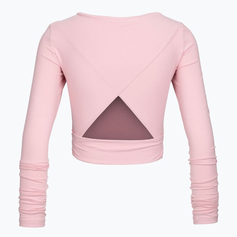 Moonholi Total Eclipse Yoga Wrap Top Nude roz SKU-205-xss 2