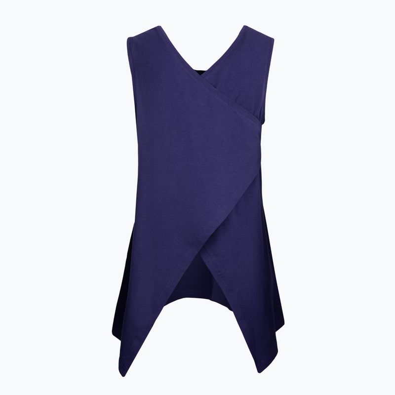 Yoga top Moonholi Galaxy Galaxy Open Back Tank Albastru miezul nopții SKU-216-sm 2