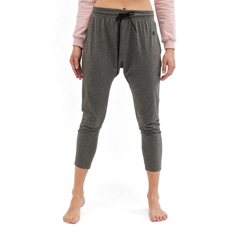 Pantaloni de yoga pentru femei Moonholi Cosmic Cosmic Cropped Track Pants gri SKU-220-xss