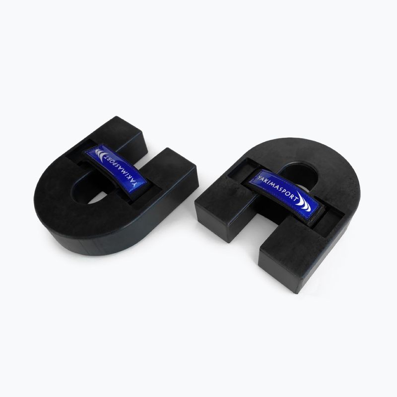 Yakimasport greutăți de cauciuc pentru poartă de fotbal 2 buc negru 100276