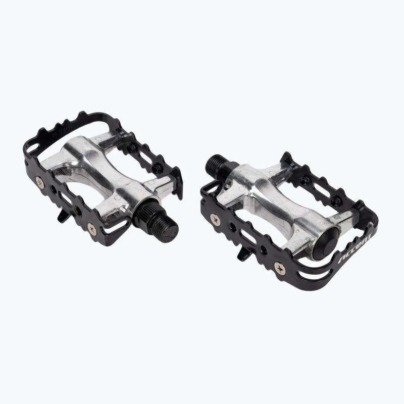 Pedale de bicicletă ACCENT Basic srebrny/czarny