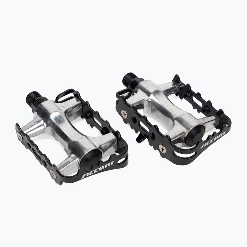 Pedale de bicicletă ACCENT Basic srebrny/czarny 2