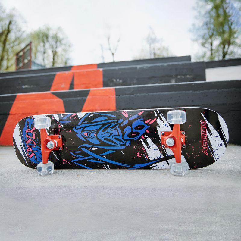 Skateboard clasic Mechanics Professional SPIDER 31, albastru, Pro-SP31 7