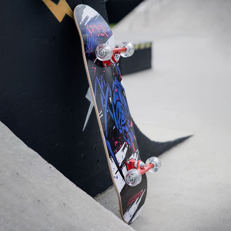 Skateboard clasic Mechanics Professional SPIDER 31, albastru, Pro-SP31 8