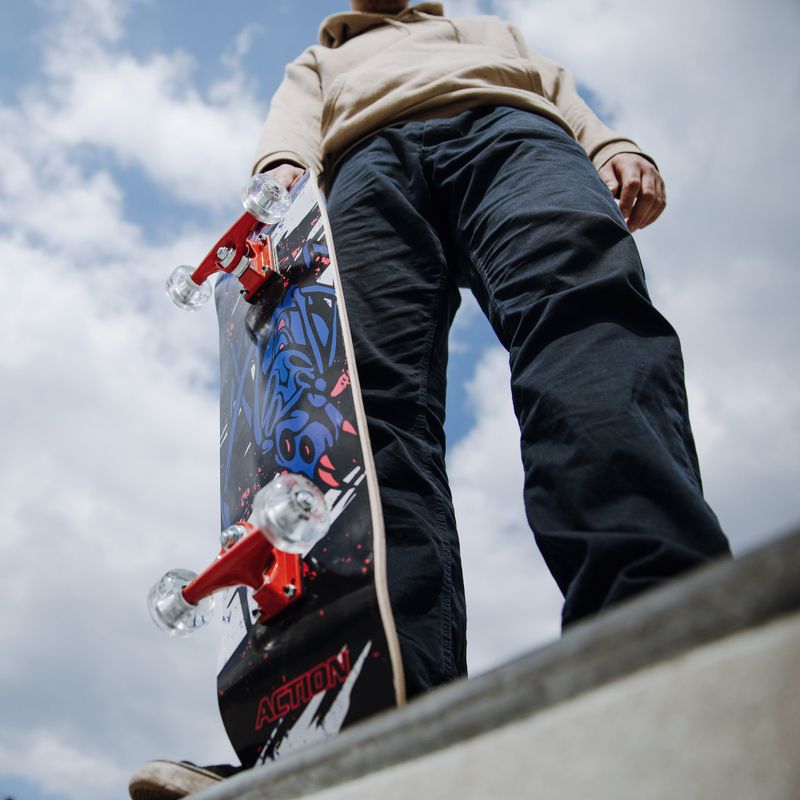 Skateboard clasic Mechanics Professional SPIDER 31, albastru, Pro-SP31 10