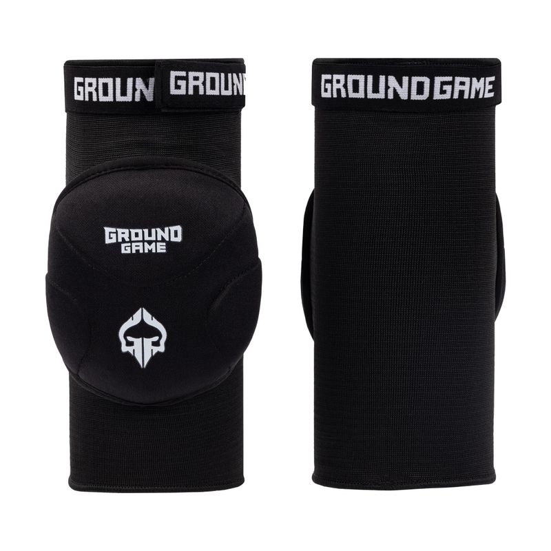 BJJ genunchiere BJJ GroundGame negru BJJKNEEPADS