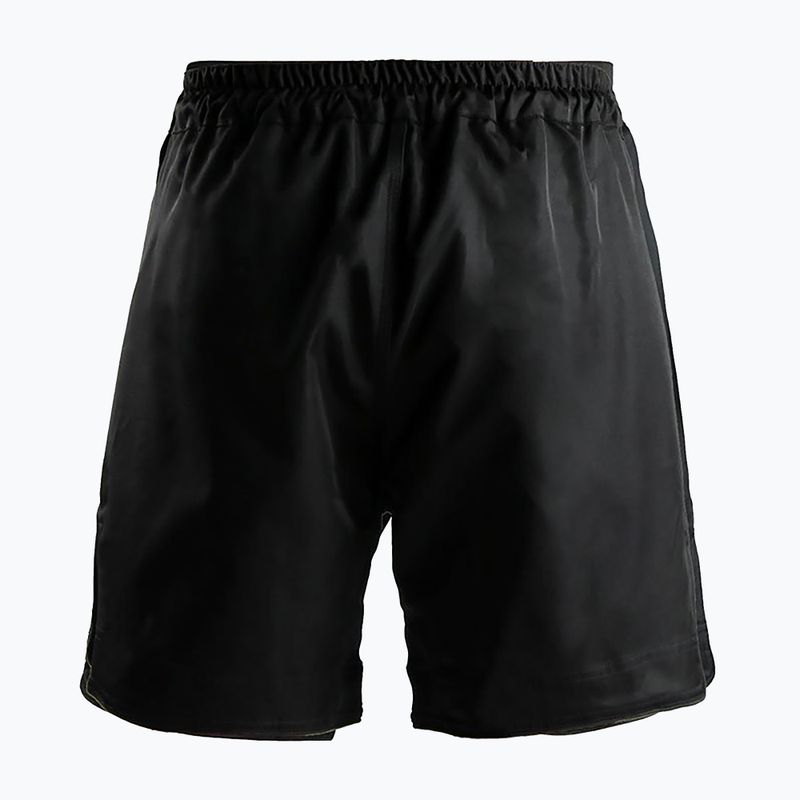 Pantaloni scurți pentru bărbați Ground Game MMA Athletic Gold negru MMASHOATHGOLD 3