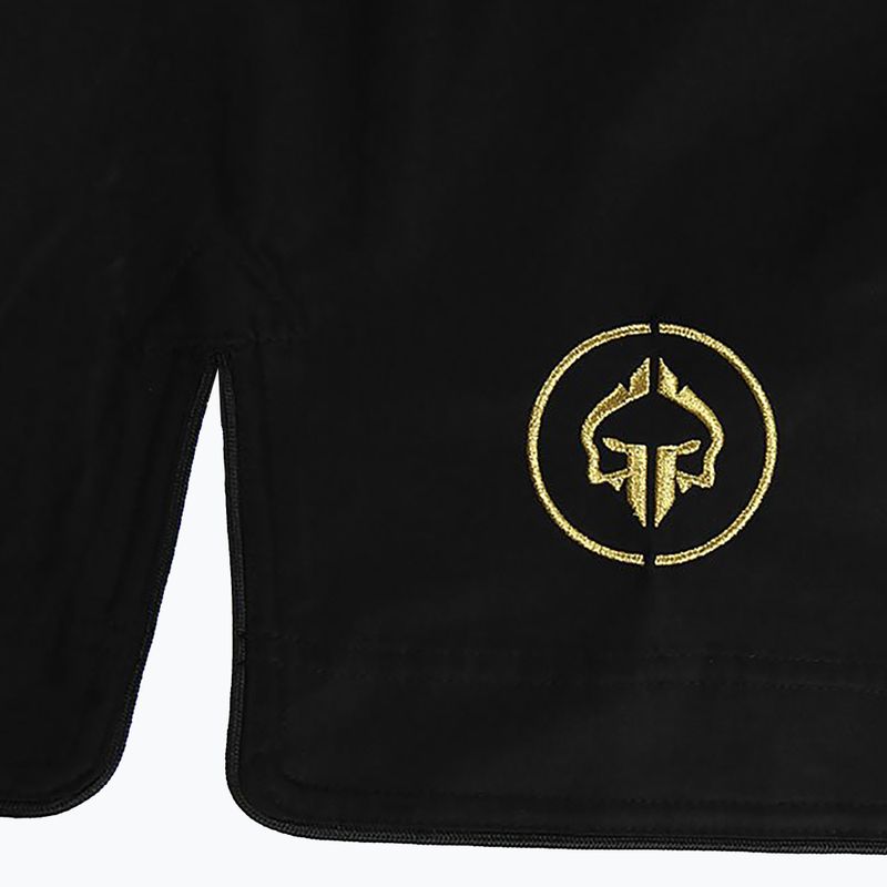 Pantaloni scurți pentru bărbați Ground Game MMA Athletic Gold negru MMASHOATHGOLD 6