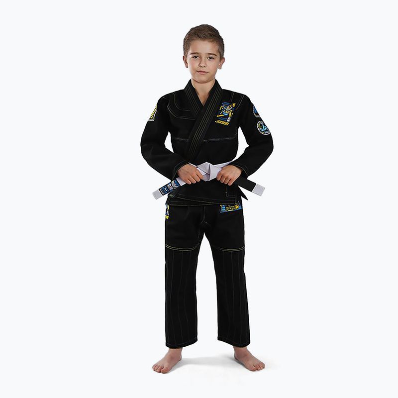 GI to BJJ pentru copii Ground Game Junior 3.0 negru GIJUN3BLA00 3