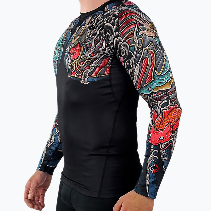 Jachetă pentru bărbați Ground Game Bushido 3.0 Rashguard negru RASHBUSH3BLA 4