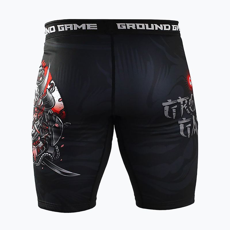 Pantaloni scurți de antrenament pentru bărbați Ground Game Vale Tudo Samurai 2.0 negru/multicolor 2