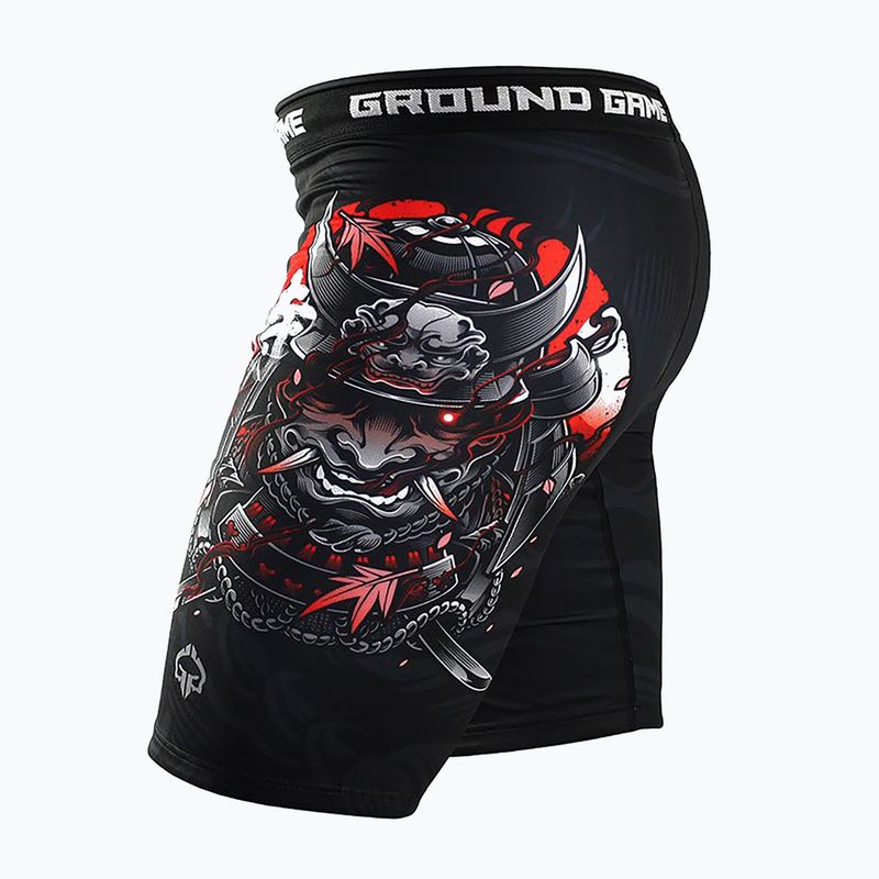 Pantaloni scurți de antrenament pentru bărbați Ground Game Vale Tudo Samurai 2.0 negru/multicolor 3