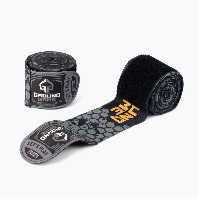 Bandaj de box Ground Game "Cage Gold" aur HANDWRCGOLD