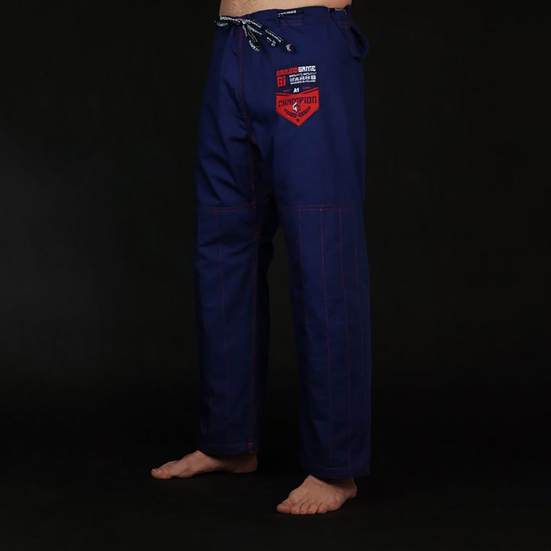 GI pentru BJJ GroundGame Champion 2.0 albastru marin GICHNEWNAVA1 6