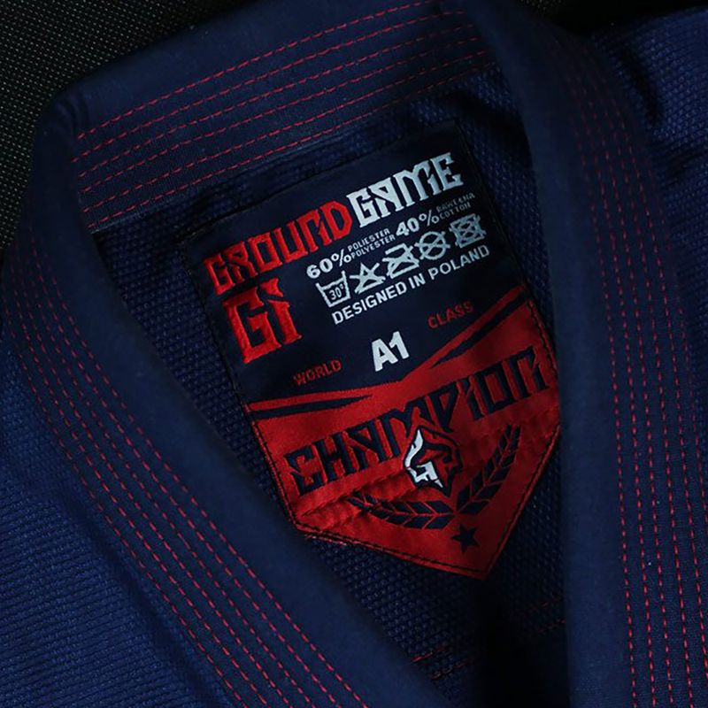 GI pentru BJJ GroundGame Champion 2.0 albastru marin GICHNEWNAVA1 8
