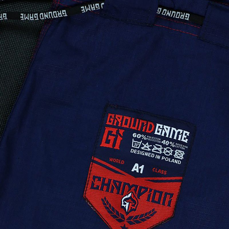 GI pentru BJJ GroundGame Champion 2.0 albastru marin GICHNEWNAVA1 10