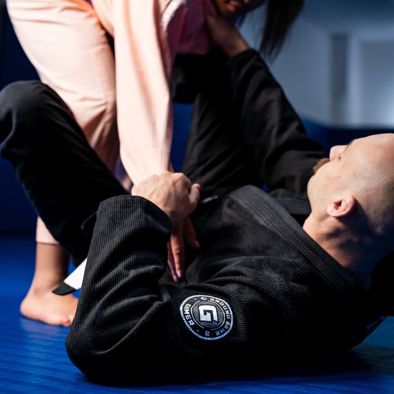 GI for Brazilian Jiu-Jitsu pentru bărbați Ground Game Gamer negru GIGAMERBLAA4 5