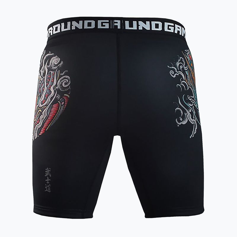 Pantaloni scurți de antrenament pentru bărbați Ground Game Vale Tudo Bushido 3.0 negru/multicolor 2