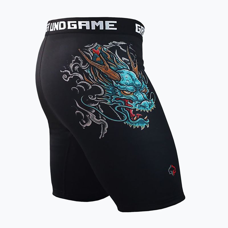 Pantaloni scurți de antrenament pentru bărbați Ground Game Vale Tudo Bushido 3.0 negru/multicolor 3