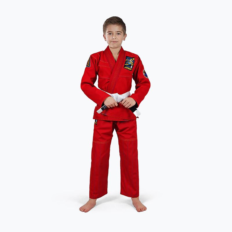 GI to BJJ pentru copii Ground Game Junior 3.0 roșu GIJUN3RED02