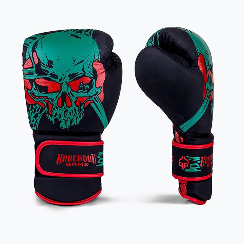 Mănuși de box pentru bărbați GroundGame Toxic, negru, 21BOXGLOTOX10 2