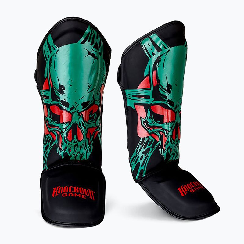 Ground Game Protecții pentru tibia verde toxic 21SHINGUARTOXS