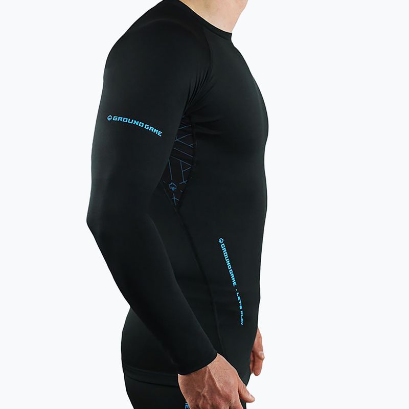 Rashguard Ground Game Athletic 3.0 cu mânecă lungă negru RASHATH3LSS 2