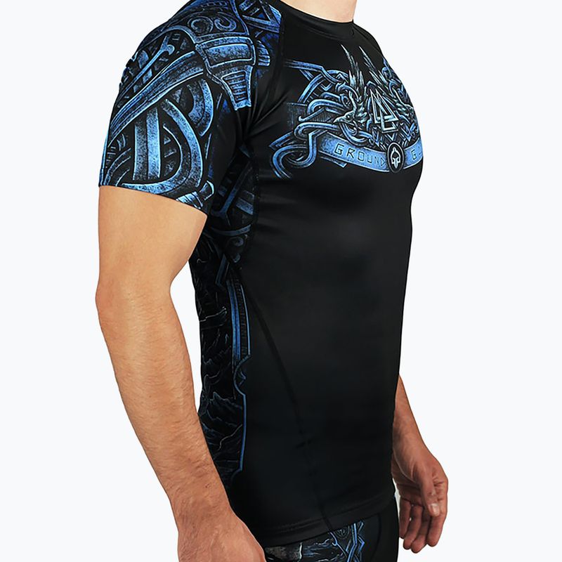 Jachetă pentru bărbați Ground Game Viking Rashguard negru-albastru 21RASHVIK 2