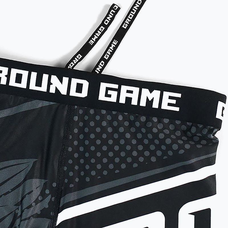 Pantaloni scurți de antrenament pentru bărbați Ground Game Vale Tudo Poland negru/alb/roșu 5