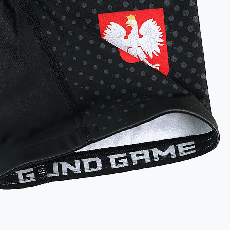 Pantaloni scurți de antrenament pentru bărbați Ground Game Vale Tudo Poland negru/alb/roșu 6