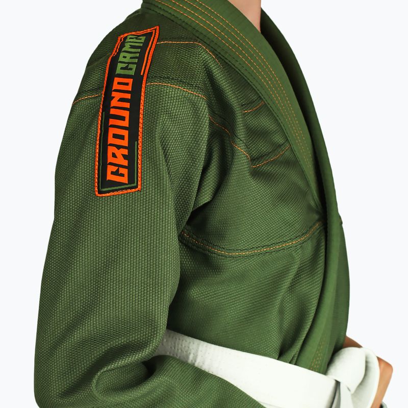 GI pentru jiu-jitsu brazilian pentru copii Ground Game Junior 3.0 verde 3