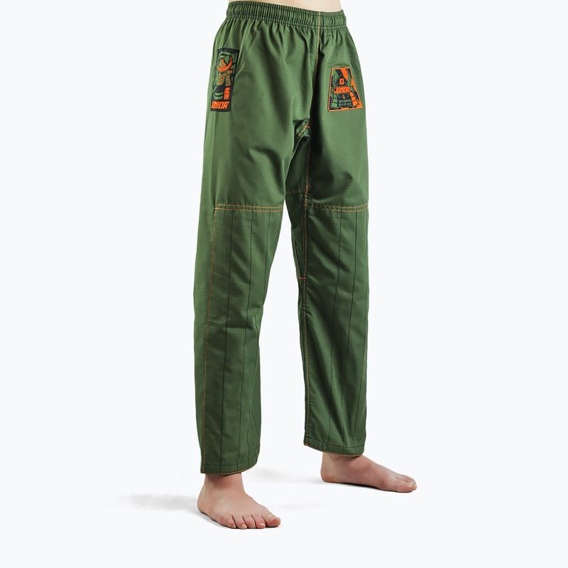 GI pentru jiu-jitsu brazilian pentru copii Ground Game Junior 3.0 verde 5