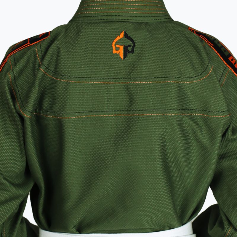 GI pentru Jiu-Jitsu brazilian pentru copii GroundGame Junior 3.0 verde GIJUN3PIN02 4