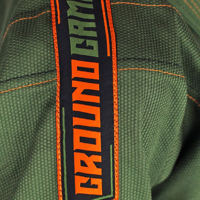 GI pentru Jiu-Jitsu brazilian pentru copii GroundGame Junior 3.0 verde GIJUN3PIN02 8