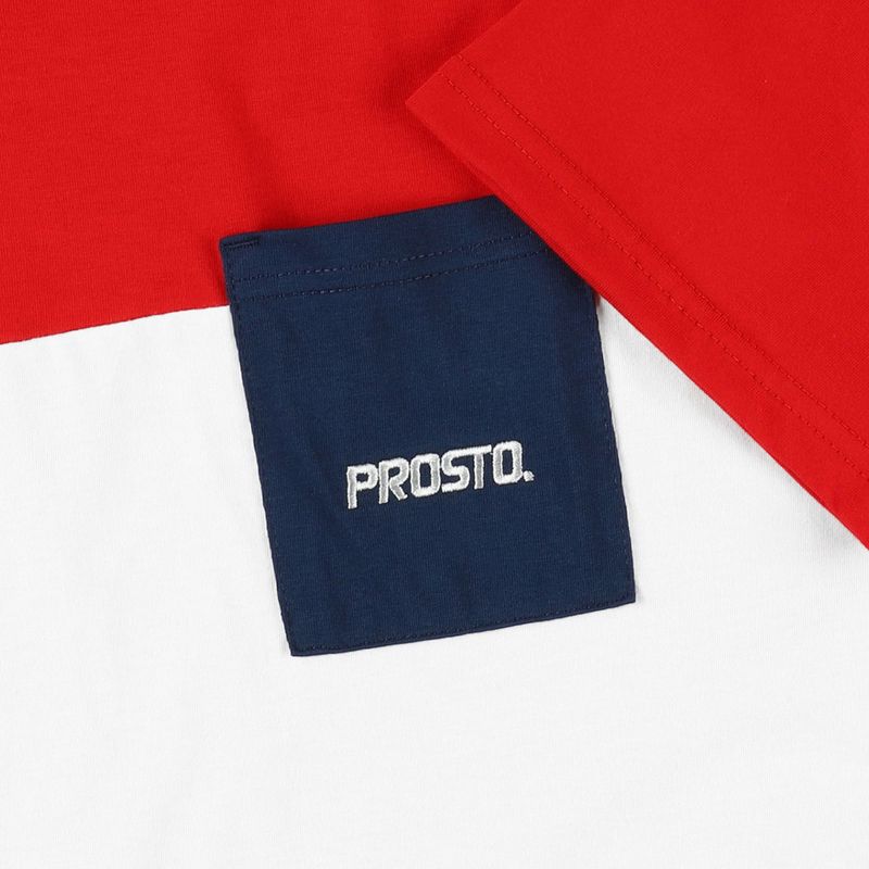 T-shirt pentru bărbați PROSTO Pockes roșu KL222MTEE1011