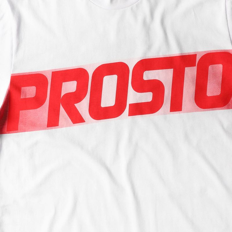 T-shirt pentru bărbați PROSTO Visio alb KL222MTEE1181