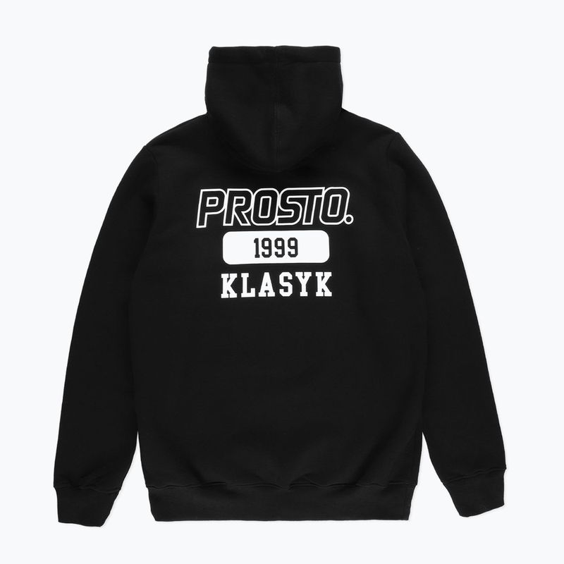 Bluza z kapturem męska PROSTO Plelog czarna KL222MSWE2013 2