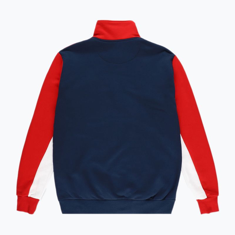 Bluză pentru bărbați PROSTO Half Zip Sweatshirt roșie KL222MSWE1133 2