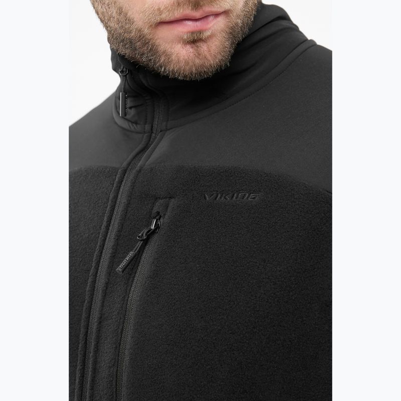 Bluză fleece pentru bărbați Viking Migano black 4