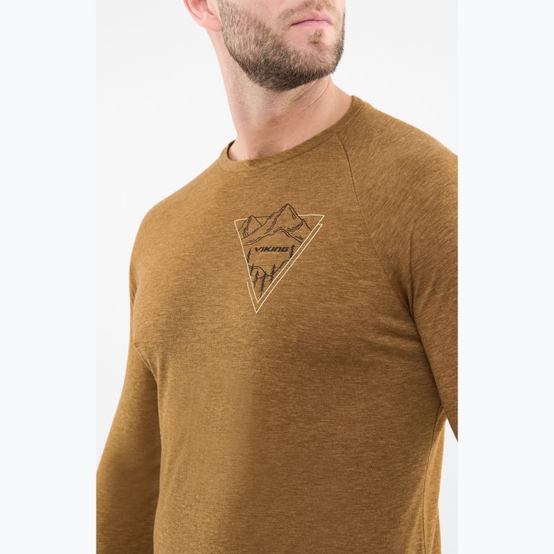 Longsleeve termoactiv pentru bărbați Viking Andali brown 4