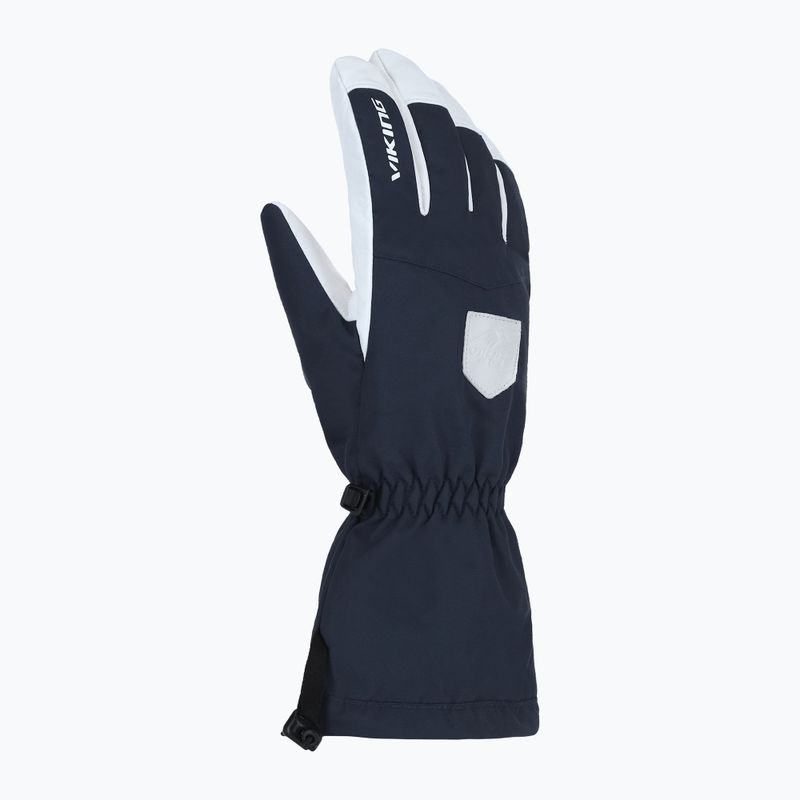 Mănuși de schi pentru bărbați Viking Sven Ski navy/white leather 8