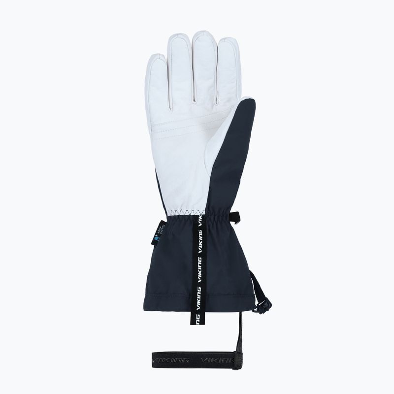 Mănuși de schi pentru bărbați Viking Sven Ski navy/white leather 9