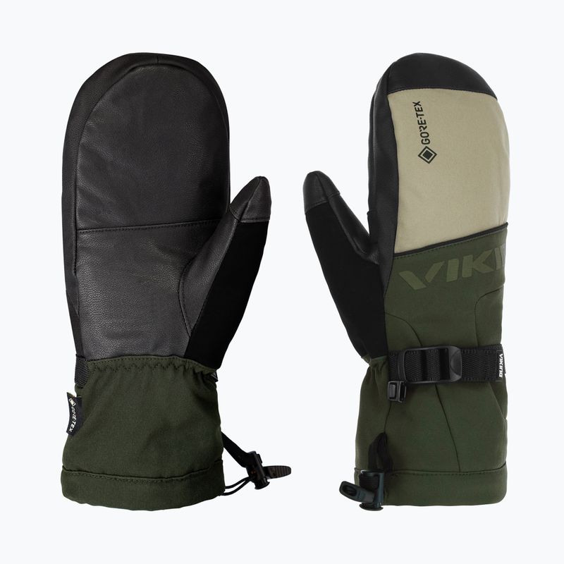 Mănuși de schi pentru bărbați Viking Hudson Gore-Tex Mitten olive/beige