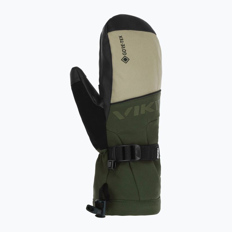 Mănuși de schi pentru bărbați Viking Hudson Gore-Tex Mitten olive/beige 2
