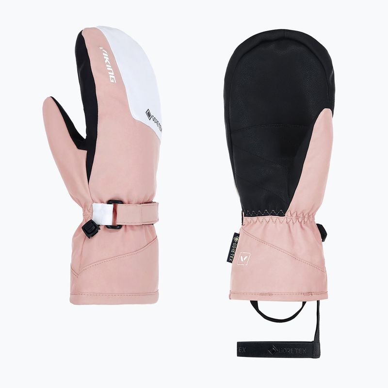 Mănuși de schi pentru femei Viking Sherpa 2.0 Gore-Tex Mitten Ski light pink/white