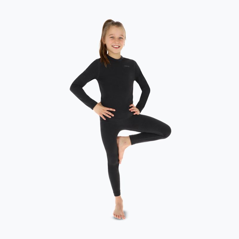 Set de lenjerie termoactivă pentru copii Viking Flam Base Layer grey 3