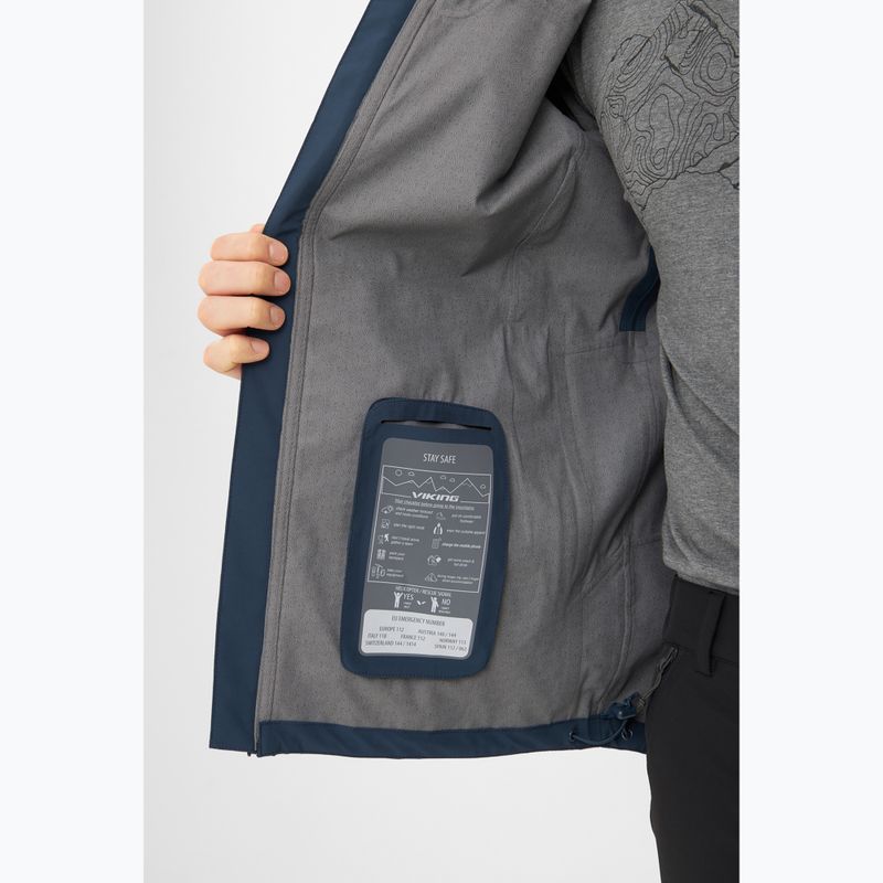 Geacă de ploaie pentru bărbați Viking Trek Pro 2.5 navy 7