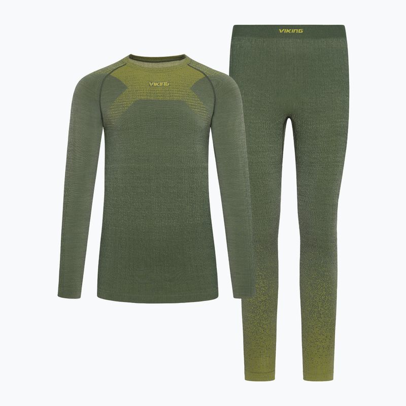 Set de lenjerie termoactivă pentru bărbați Viking Altis Base Layer dark green 7