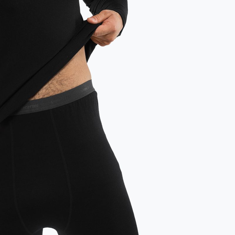 Set de lenjerie termoactivă pentru bărbați Viking Meriboo Base Layer black 6